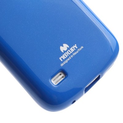 Samsung Galaxy S4 mini Mercury tumši zils cieta silikona (TPU) futrālis / Vacins.lv