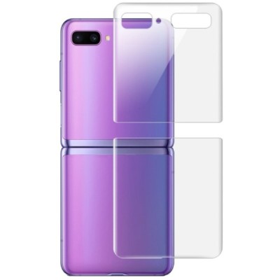 Samsung Galaxy Z Flip (F700) aizsargplēves ekrānam un aizmugurējai daļai - dzidras / Vacins.lv