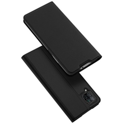 Huawei P40 Lite „Dux Ducis“ Skin sērijas melns ādas atvērams maciņš / Vacins.lv