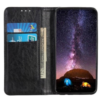 Nokia 2.3 „Split“ sērijas melns atvērams maciņš, maks | Vacins.lv