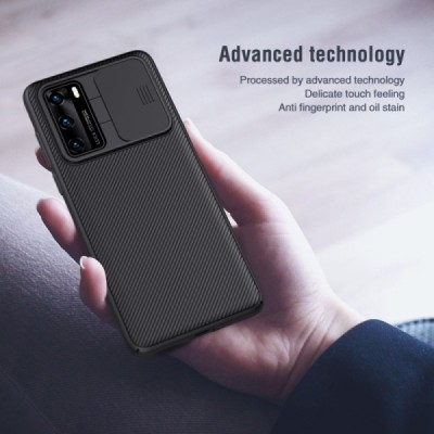 Huawei P40 „Nillkin“ CamShield melns apvalks | vacins.lv