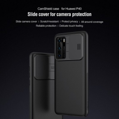 Huawei P40 „Nillkin“ CamShield melns apvalks | vacins.lv