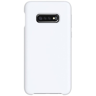 Samsung Galaxy S10e „Shell“ cieta silikona (TPU) balts vāciņš, apvalks | Vacins.lv