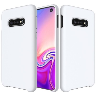 Samsung Galaxy S10e „Shell“ cieta silikona (TPU) balts vāciņš, apvalks | Vacins.lv