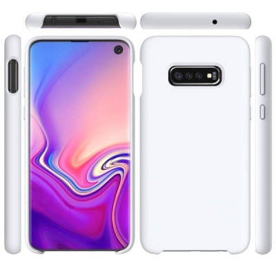 Samsung Galaxy S10e „Shell“ cieta silikona (TPU) balts vāciņš, apvalks | Vacins.lv