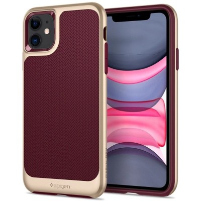 „Spigen“ Neo Hybrid Burgundy pastiprinātas aizsardzības bordo Apple iPhone 11 apvalks | Vacins.lv