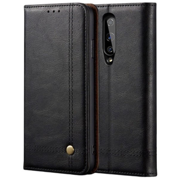 „Deluxe“ atvēramais maciņš - melns (OnePlus 8)