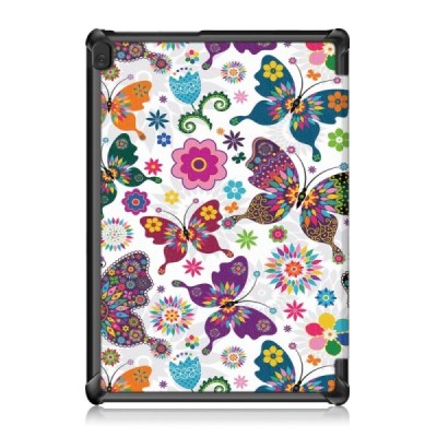 Lenovo Tab M10 10.1" (TB-X605F, X605L, X505F, X505L) atvēramais „Butterflies“ krāsains maciņš | Vacins.lv