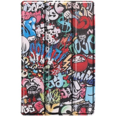 Lenovo Tab M10 Plus 10.3" (TB-X606F) atvēramais „Street Art“ krāsains maciņš | Vacins.lv