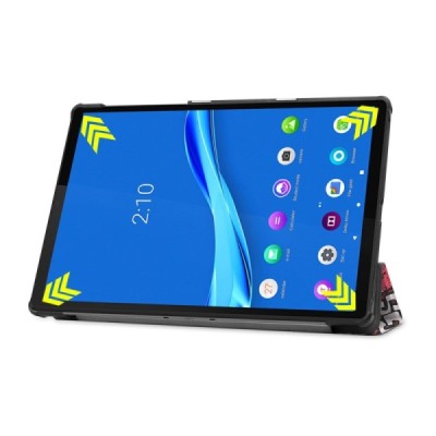 Lenovo Tab M10 Plus 10.3" (TB-X606F) atverčiamas spalvotas „Street Art“ dėklas - knygutė | Priedai.lt