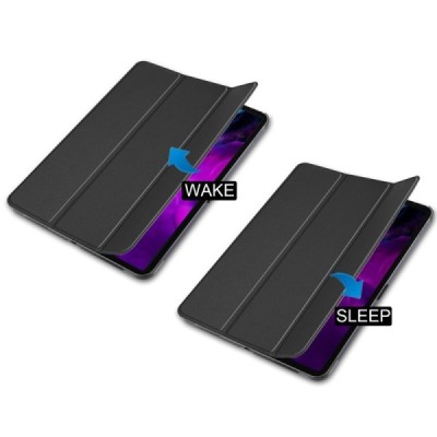 Apple iPad Pro 12.9 (2020, 4-tās paaudzes) atvēramais melns maciņš | Vacins.lv