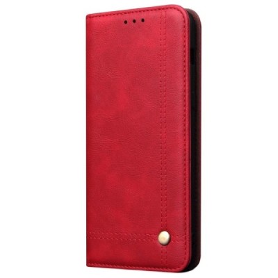 Huawei Honor 20 (Nova 5T) Deluxe ādas atvēramais sarkans maciņš (maks) | Vacins.lv