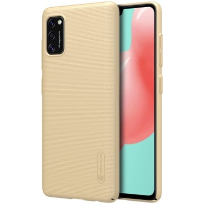 Samsung Galaxy A41 „Nillkin“ Frosted Shield auksinis plastikinis dėklas, nugarėlė | Priedai.lt