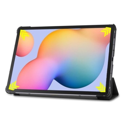 Samsung Galaxy Tab S6 Lite 10.4" (2022) atvēramais ādas pelēks maciņš | Vacins.lv