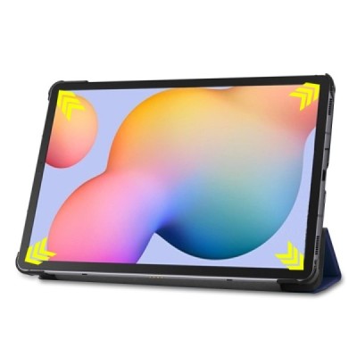 Samsung Galaxy Tab S6 Lite 10.4" (2022) atvēramais ādas zils maciņš | Vacins.lv