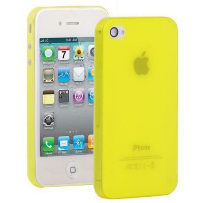 Ploniausias pasaulyje geltonas Apple iPhone 4S dėklas (dėkliukas) / Priedai.lt