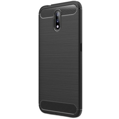 Nokia 2.3 (2020) „Carbon“ cieta silikona (TPU) melns apvalks / vacins.lv