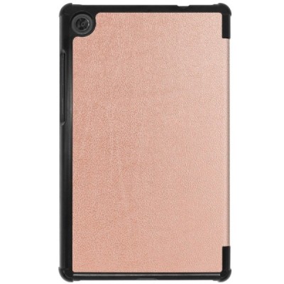 Lenovo Tab M8 8" atverčiamas auksinis odinis dėklas - knygutė | Priedai.lt