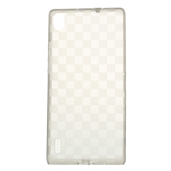 Cieta silikona futrālis - dzidrs (Ascend P7)