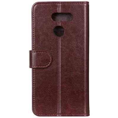 LG K40S (LM-X430) atvēramais ādas bordo maciņš, grāmata (maks) | Vacins.lv