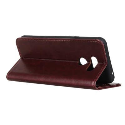 LG K40S (LM-X430) atvēramais ādas bordo maciņš, grāmata (maks) | Vacins.lv