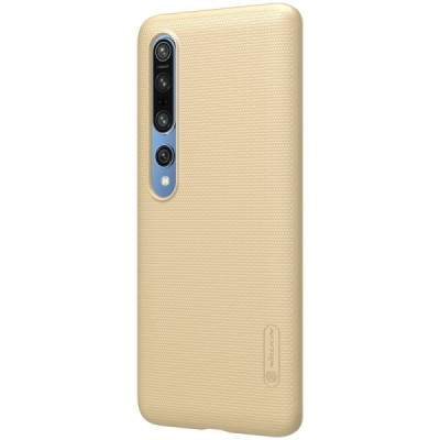 Xiaomi Mi 10 (Mi 10 Pro) Nillkin Frosted Shield zelta plastmasas apvalks | vacins.lv