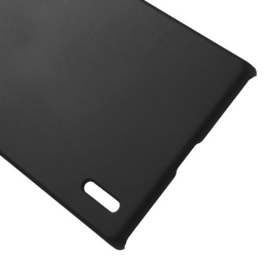 Huawei Ascend P7 plastikinis juodas dėklas (nugarėlė) / Priedai.lt