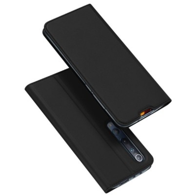 Xiaomi Mi 10 (10 Pro) „Dux Ducis“ Skin sērijas melns ādas atvērams maciņš | Vacins.lv