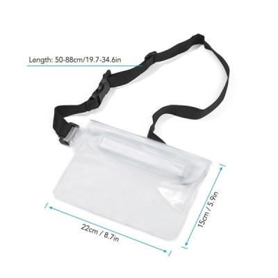 Ūdensizturīgs dzidrs pelēks maciņš XXXL | Vacins.lv