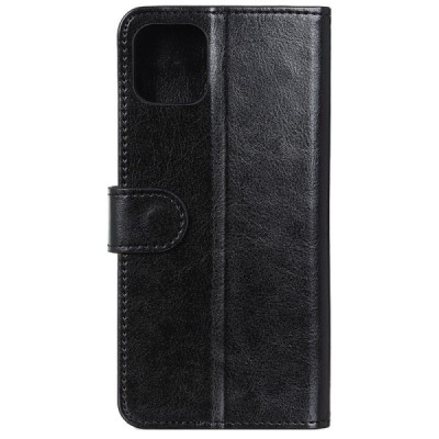 Samsung Galaxy A51 (A515) atverčiamas juodas odinis dėklas - piniginė / Priedai.lt