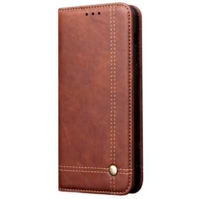 Xiaomi Mi 10 (10 Pro) Deluxe ādas atvēramais brūns maciņš (maks) | Vacins.lv