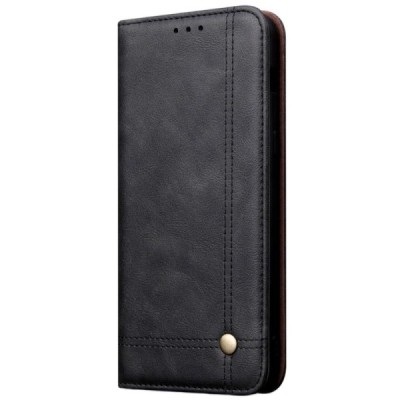 Huawei P30 Deluxe ādas atvēramais melns maciņš (maks) | Vacins.lv