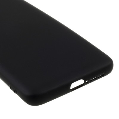 Xiaomi Mi 10 (10 Pro) Shell cieta silikona (TPU) melns apvalks | vacins.lv