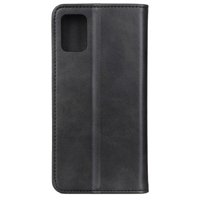 Samsung Galaxy A51 (A515) „Split“ juodas odinis atverčiamas dėklas - knygutė | Priedai.lt