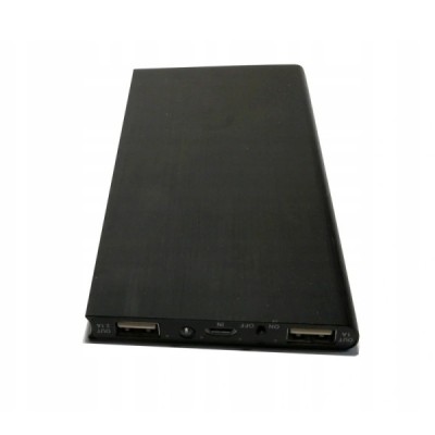„Ultra Thin“ PB-025 atsarginė išorinė lyčio jonų baterija (20000 mAh), angl. Power bank - juoda | Priedai.LT
