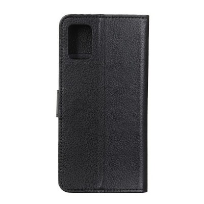 Samsung Galaxy A41 (A415) atverčiamas juodas odinis dėklas - piniginė / Priedai.lt