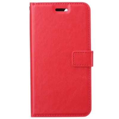 Samsung Galaxy A41 (A415F) atvēramais ādas sarkans maciņš (maks) / Vacins.lv