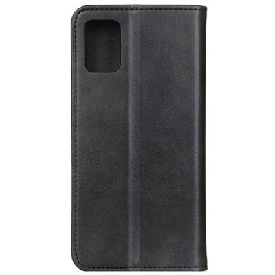 Samsung Galaxy A41 (A415) „Split“ juodas odinis atverčiamas dėklas - knygutė | Priedai.lt
