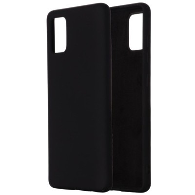 Samsung Galaxy A41 (A415) Shell cieta silikona (TPU) melns apvalks | vacins.lv