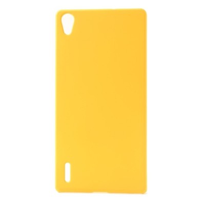 Huawei Ascend P7 plastikinis geltonas dėklas (nugarėlė) / Priedai.lt