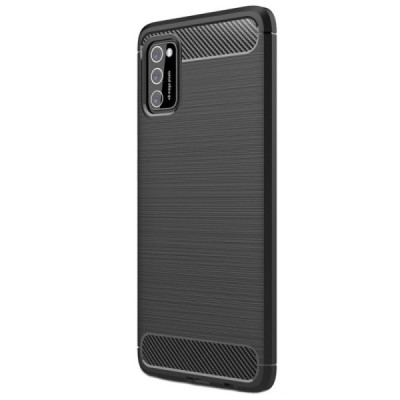 Samsung Galaxy A41 (A415F) Carbon kieto silikono TPU juodas dėklas - nugarėlė | Priedai.lt