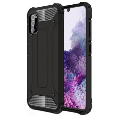 Pastiprinātas aizsardzības Samsung Galaxy A41 (A415F) apvalks - melns | Vacins.lv