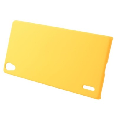 Huawei Ascend P7 plastikinis geltonas dėklas (nugarėlė) / Priedai.lt