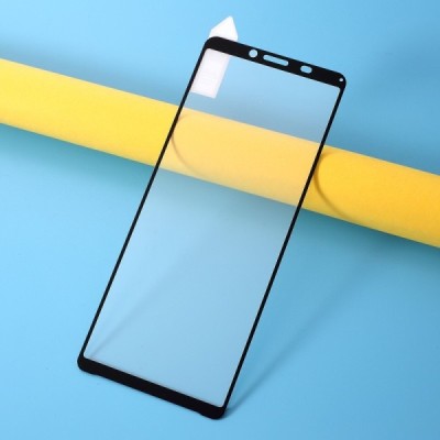 Sony Xperia 10 II „Rurihai“ Tempered Glass melns ekrāna aizsargstikls | Vacins.lv