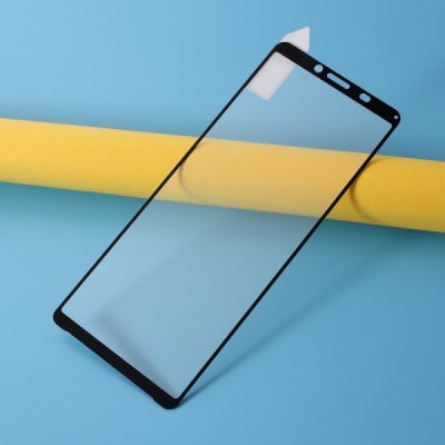 Sony Xperia 10 II „Rurihai“ Tempered Glass melns ekrāna aizsargstikls | Vacins.lv