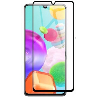 Samsung Galaxy A41 „Rurihai“ Tempered Glass melns ekrāna aizsargstikls | Vacins.lv