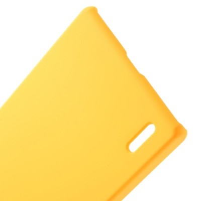 Huawei Ascend P7 plastikinis geltonas dėklas (nugarėlė) / Priedai.lt