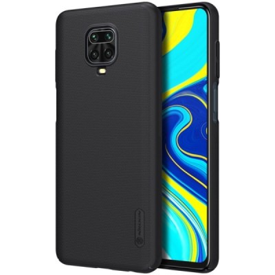 Xiaomi Redmi Note 9 Pro "Nillkin" Frosted Shield melns vāciņš, apvalks | Vacins.lv