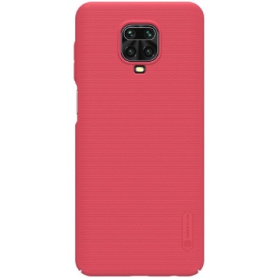 Xiaomi Redmi Note 9 Pro "Nillkin" Frosted Shield sarkans vāciņš, apvalks | Vacins.lv