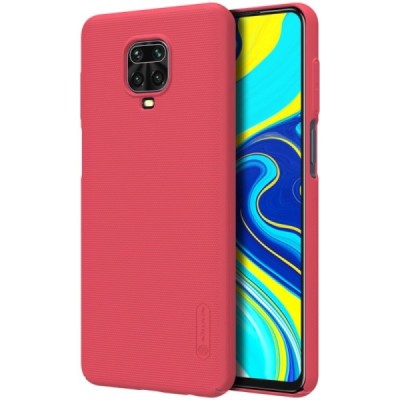 Xiaomi Redmi Note 9 Pro „Nillkin“ Frosted Shield raudonas plastikinis dėklas, nugarėlė | Priedai.lt